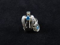 Серебряные серьги с фианитами Swarovcki - 15