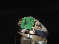 Серебряное кольцо с изумрудом 2.25 карат - 293