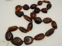 Бусы янтарь 60 см - 23
