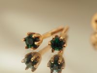 Золотые серьги - пусеты-399